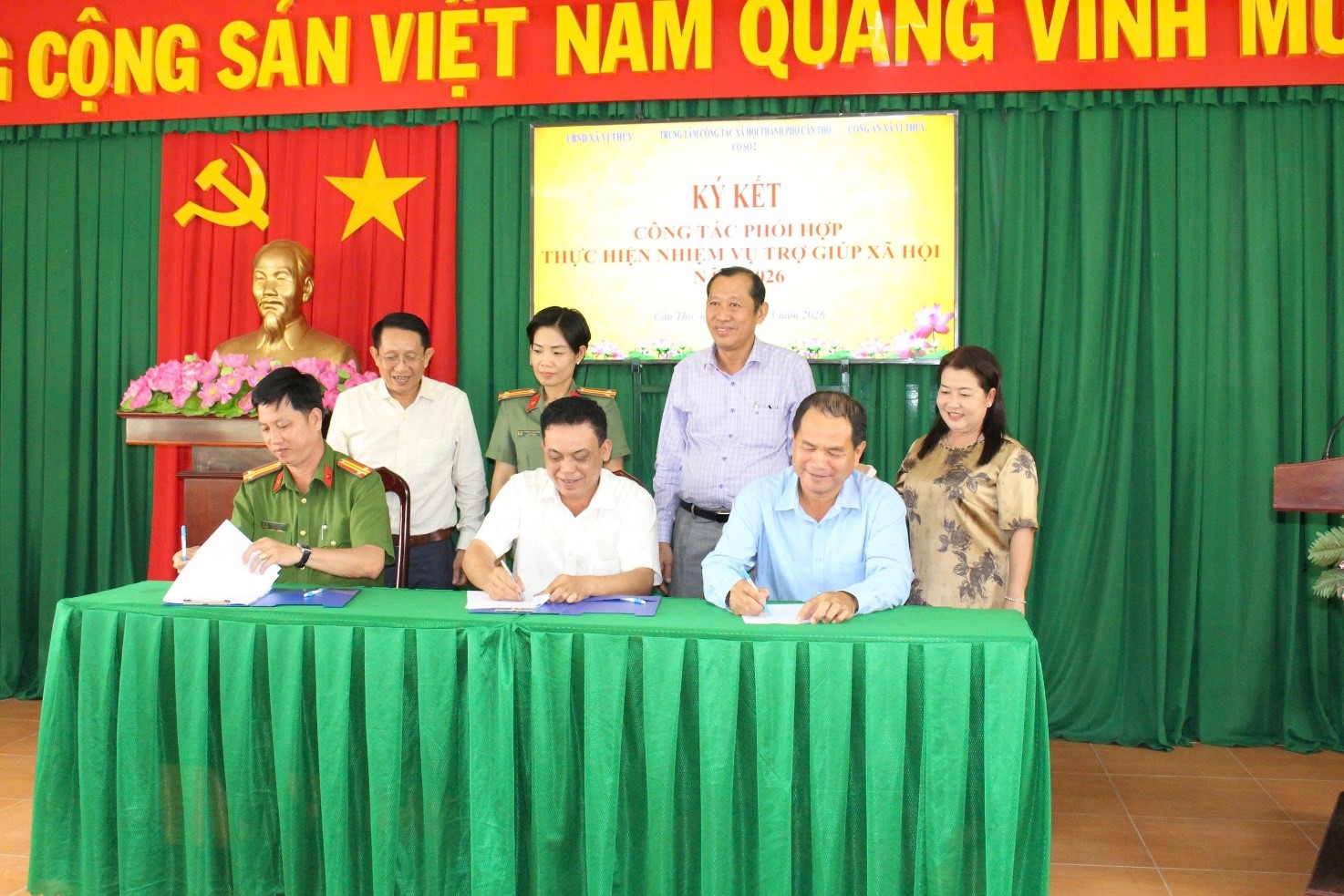 Trung tâm Công tác xã hội thành phố Cần Thơ (Cơ sở 2) tổ chức Hội nghị  Sơ kết công tác phối hợp thực hiện nhiệm vụ trợ giúp xã hội năm 2026